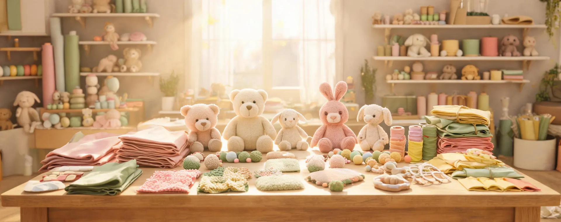 Toy design studio background