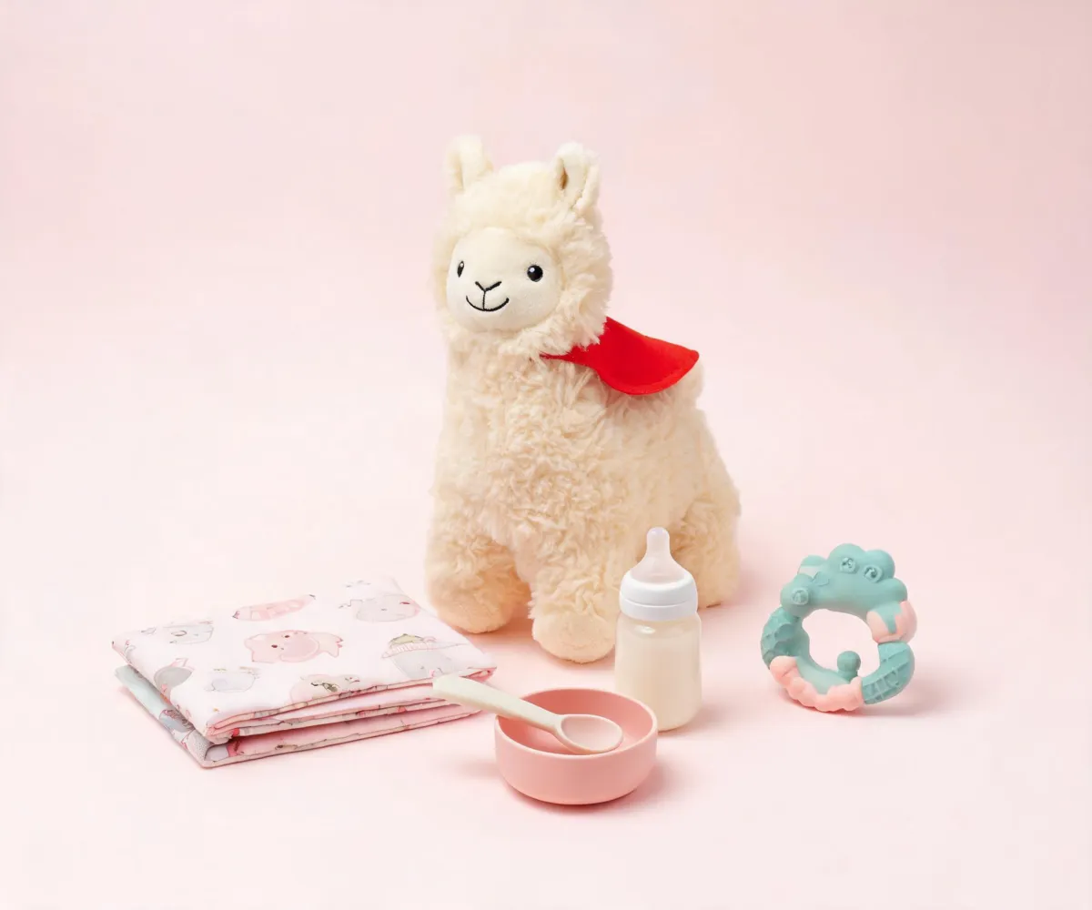 Featured plush and baby teether collection